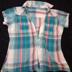Maurices Lightweight Plaid Button Down